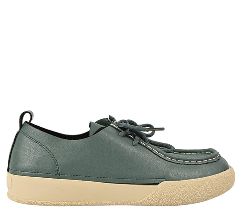Pantofi casual, dama, FORMAZIONE, T23089 verde, piele naturala